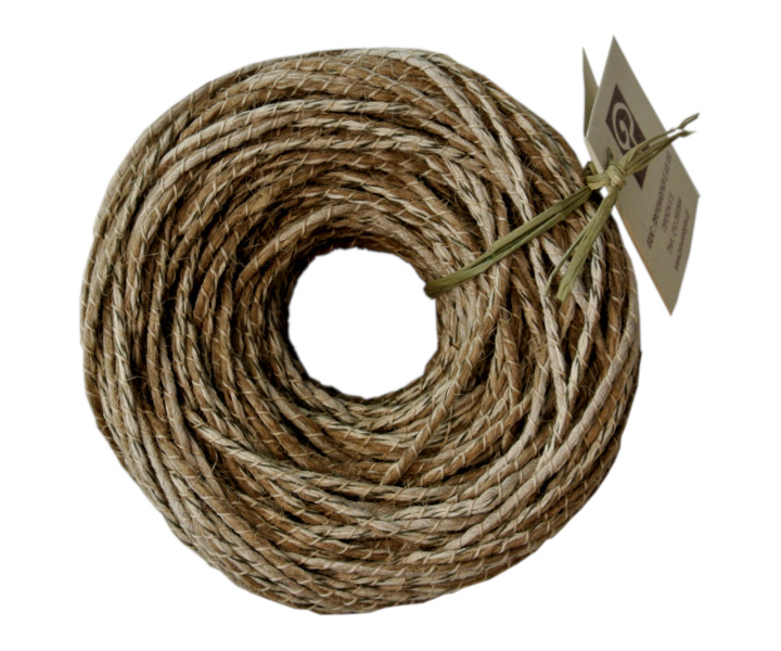 Jute and Cotton yarn for bags 4,5mm #02# - natural