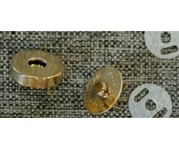 Magnetic bag fastening gold - 2mm