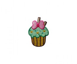 Embroidered motif cupcake - 65x50mm