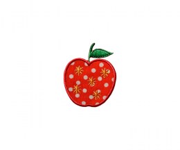 Embroidered motif apple - 60x55mm