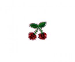Embroidered Motif Cherry Faces - 20x20mm