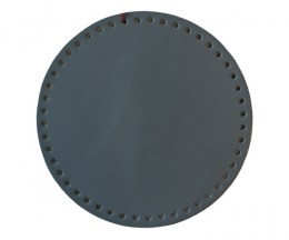 Circular Bag Bottom grey Leather (L14)