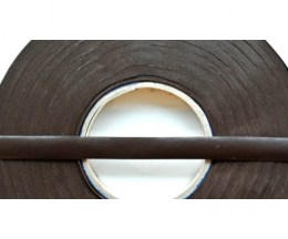Leatherette tape brown glossy 1cm - STAFIL119600-15