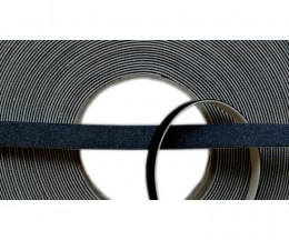 Leatherette tape black metallic 1cm - STAFIL119600-111
