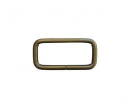 Rectangular loops for bags antique brass 50mm