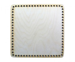 Basket base wooden square - 30x30cm