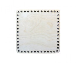 Basket base wooden square - 20x20cm