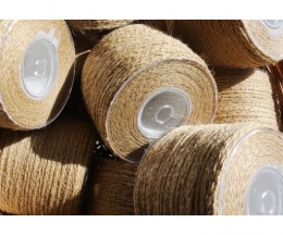Jute and PP icord yarn for bags 3,5mm - reels