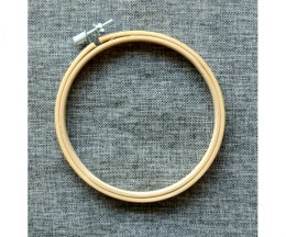 Bamboo Embroidery Hoop with Screw - 12cm