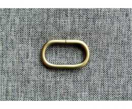 Oval loops for bags antique brass - 40mm