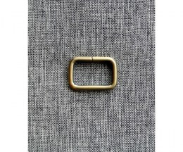 Rectangular loops for bags antique brass - 30mm
