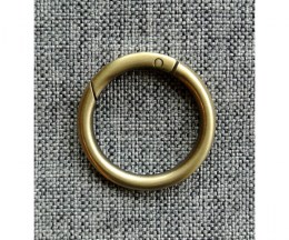 Snap ring for bags, antique brass - 30mm
