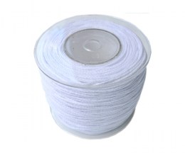 Cotton i-cord 2,5 mm #03# - white - the reel