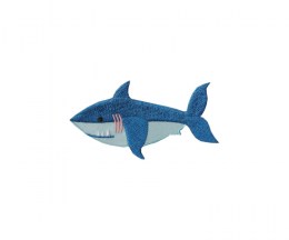 Embroidered motif shark - 85x45mm