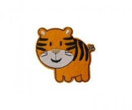 Embroidered motif tiger cub - 55x55mm