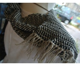 Cotton Cordonnet scarf - tunisian crochet, my design