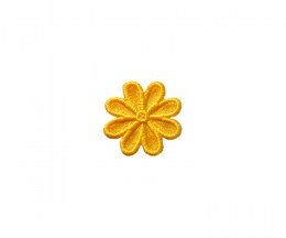 Embroidered Motif Yellow Flower 3cm