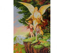Printed Canvas Guardian Angel 60x80cm - GOBELIN