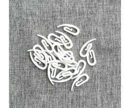 Curtain hooks, white, plastic - MAR097