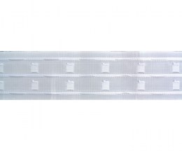 White curtain tape pencil pleat 65mm - MAR6120S