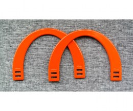 Pair of orange plastic bag handles - STAFIL335809-04