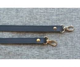 Blue Leather Strap with Hooks 120x1,5cm - options
