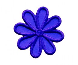 Embroidered Motif Flower purple large