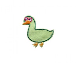 Embroidered Iron-on Motif Duck