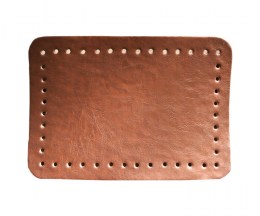 Bag Bottom, Leatherette, Brass brown - 20x14cm