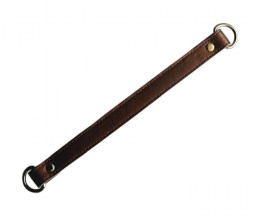 Shot shoulder strap, leatherette, brass brown - 2x25cm