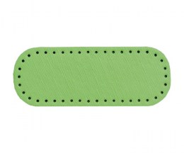 Bag Bottom, Oblong Leatherette, Green - 25x9,5cm