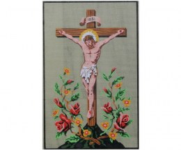 Printed Canvas Crucifix - 30x45cm - GOBELIN Art.F28