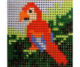 Embroidery Smyrna Kit 20x20cm - Gobelin 06.28 - Parrot