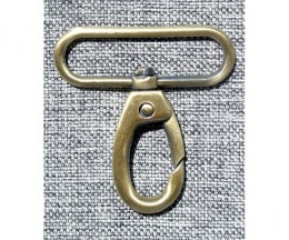 Bag Snap Hook, Antique Brass, 50mm