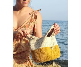 3-way bag made of cotton 2,5mm cord - design by Mimo Tokyta