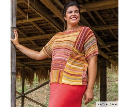 KATIA Paraiso patchwork top - 4 pcs required for sizes XL to XXXL
