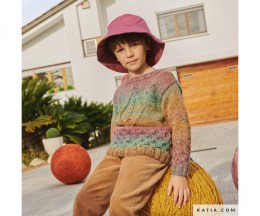 Sweater made with KATIA Azteca Tweed - 4 to 8 years old - 4 to 6 pcs required