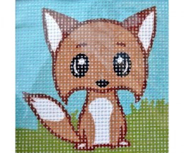 Embroidery Kit 14x14cm - Gobelin 44.112.01 - fox