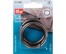 Bag snap ring pewter 35 mm - PRYM417892
