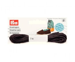 Creative yarn for espadrilles, chocolate - PRYM 932625