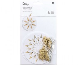 Paper Poetry Christmas Ornaments Canvases - RICO08792.77.56