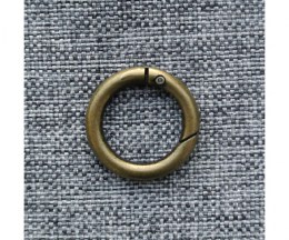 Bag snap ring antique brass 20 mm