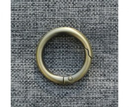 Bag snap ring antique brass 25 mm