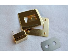 Turn clasp fastening large gold STAFIL335891-18