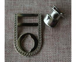 Turn Clasp Silver For Knitwork Front
