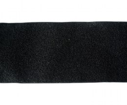 Hook & Loop (Velcro) sewing tape, soft, black 10cm wide