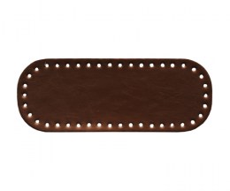 Bag Bottom, Oblong Leatherette, Bronze - 25x9,5cm