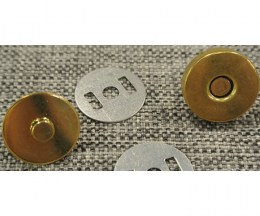 Magnetic bag fastening antique brass - 2mm