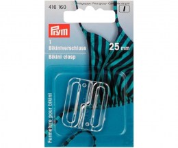 Bikini clasp, transparent, 25mm - PRYM 416160