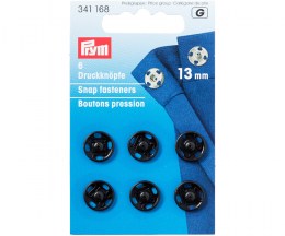 Snap fasteners 9mm black - PRYM 341164